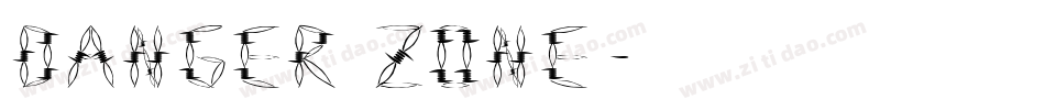 DANGER ZONE字体转换